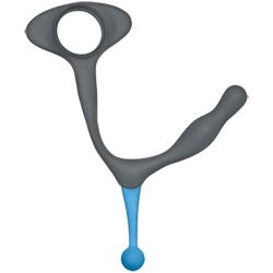 OptiMALE Duo Cockring & Prostaatmassager - Grijs