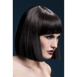 Fever Lola Wig 12inch/30cm Brown Blunt Cut Bob with Fringe