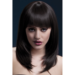 Fever Tanja Wig 19inch/48cm Brown Feathered Cut with Fringe