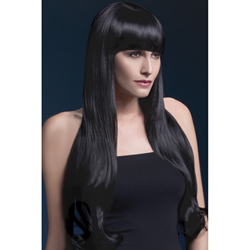 Fever Bella Wig 28inch/71cm Black Natural Wave with Fringe