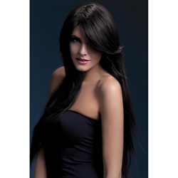 Fever Amber Wig 28inch/71cm Brown Long Straight with Feathered Fringe