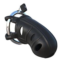 Fantasy C-Ringz Hardcore Silicone Cock Blocker - Zwart