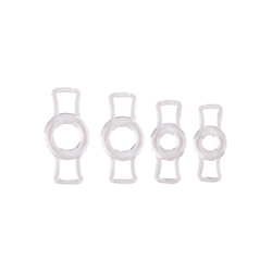 Size Matters Endurance Penis Ring Set - Transparent