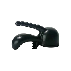 3 dubbele stimulator voor wand vibrator - zwart