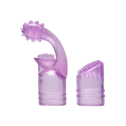 2 Delige Wand Vibrator Opzetstuk Set - Paars