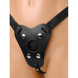 Professioneller Strap-on Dildo Harness aus Leder