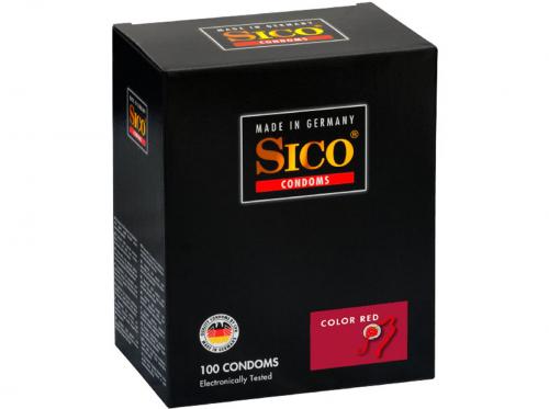 Sico Color Red Aardbei Condooms - 100 Stuks