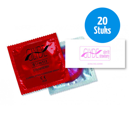 Glyde Ultra Slimfit Rood - 20 Veganistische Condooms