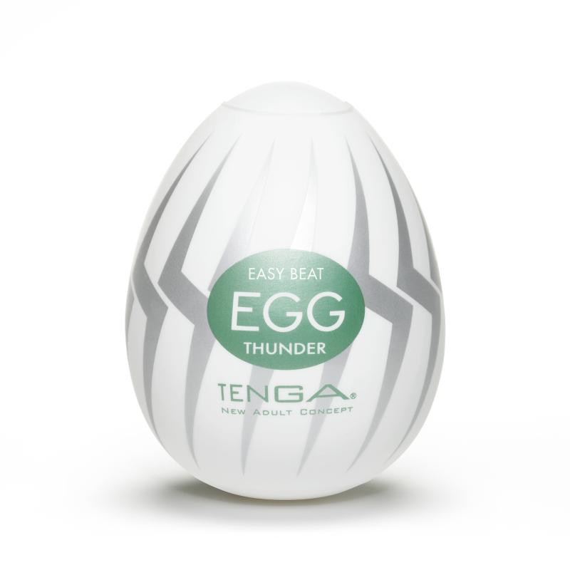 Tenga - Thunder egg masturbator - Transparant