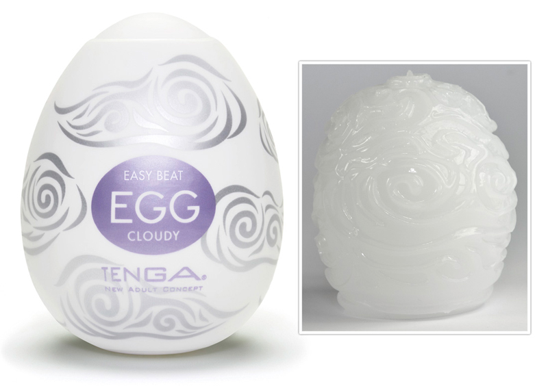 Tenga - Cloudy Egg masturbator - Wit