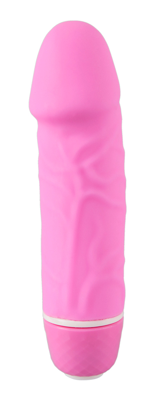 Kleine roze realistische vibrator