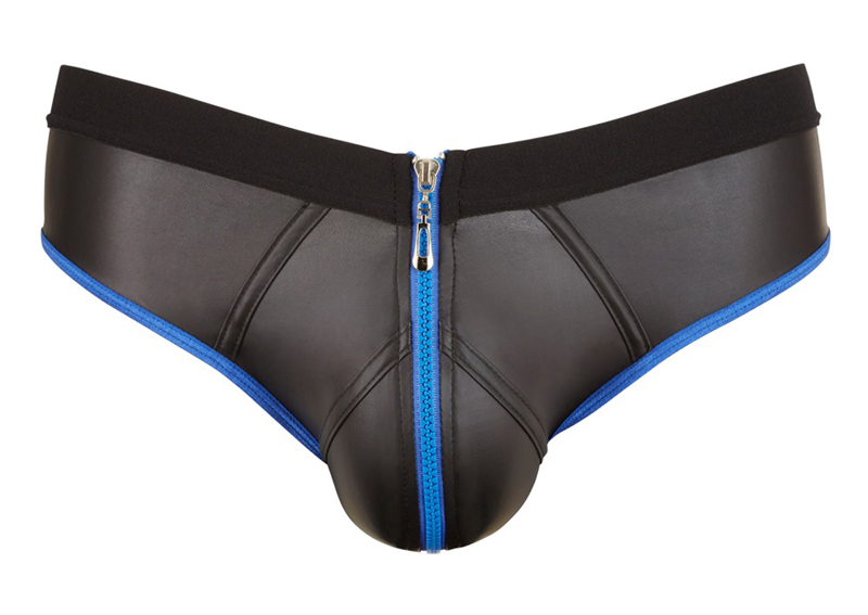 Slip Met Open Achterkant - Zwart/Blauw