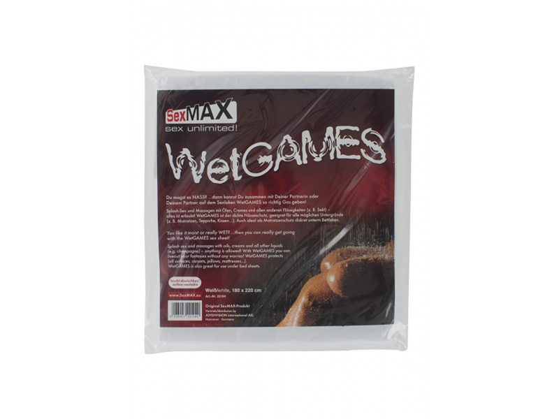 SexMAX WetGAMES Laklaken 180 x 220 cm - Wit