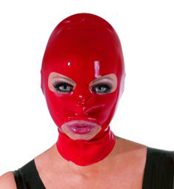 Latex Hoofdmasker - Rood