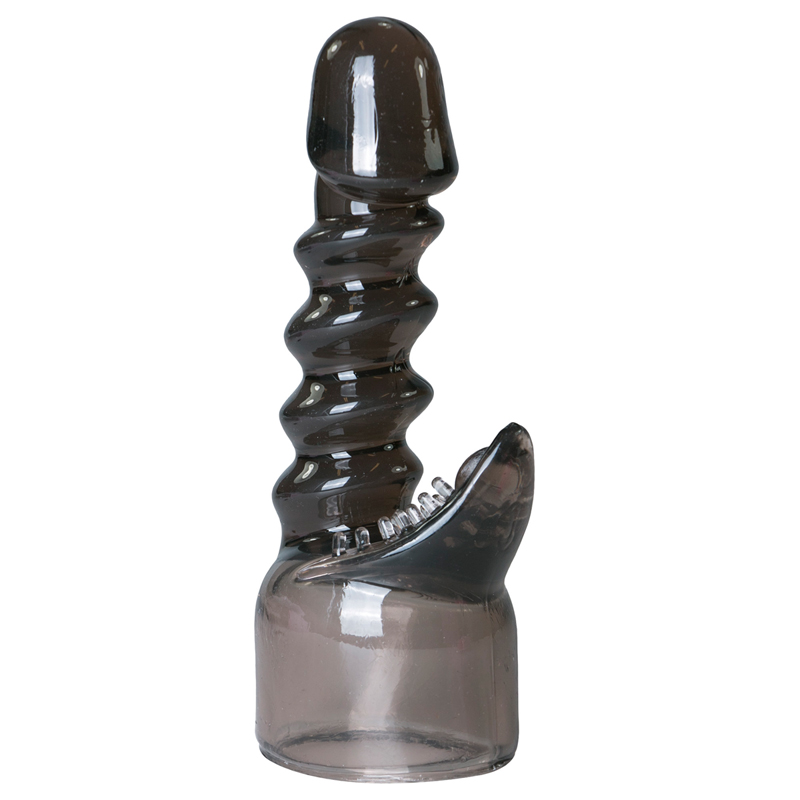 Zwart attachment met realistische eikel