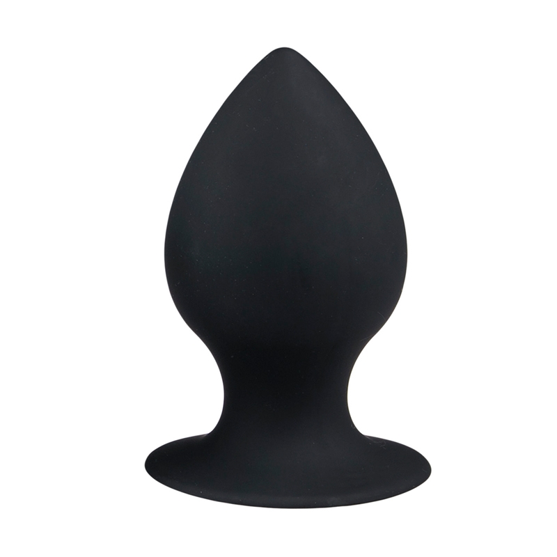 Zwarte grote puntige buttplug