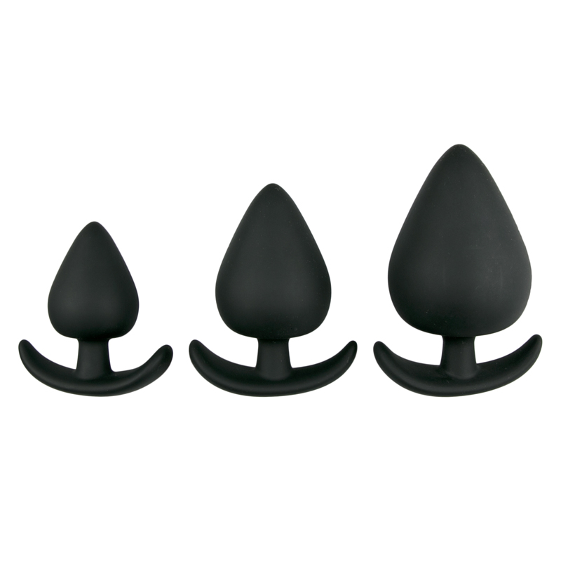 Anker buttplug set - Zwart