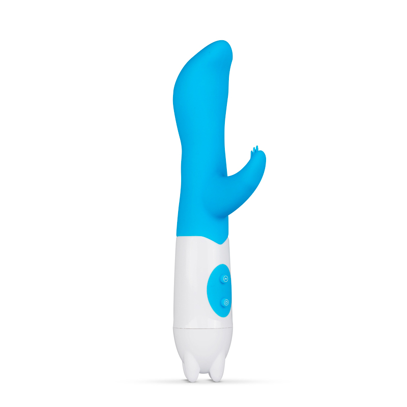 G-spot en clitoris vibrator - Blauw/Wit