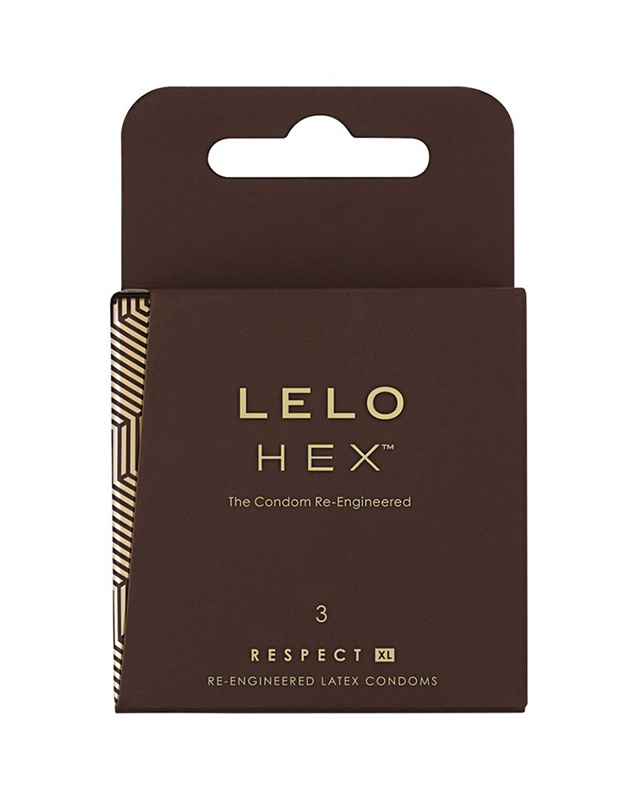 LELO HEX Respect XL - 3 Condooms