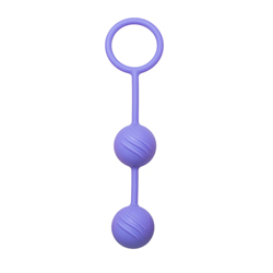 Easytoys Semi Ribbed Geisha Balls - Purple