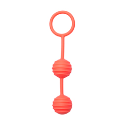 Vaginale Balletjes Horizontale Ribbels - Oranje