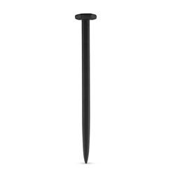 Gerippter Dilatator M aus Silikon - schwarz