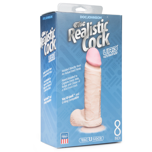 Realistic Cock Ultraskyn Realistische  Dildo Met Balzak - 21 cm
