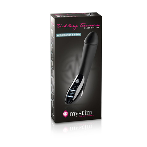 Mystim - Tickling Truman E-Stim Vibrator - Black Edition