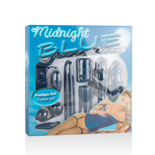 9-delige Vibrator Set - Midnight Blue