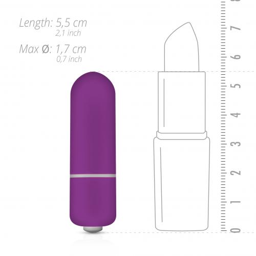 Bullet vibrator met 10 snelheden - paars