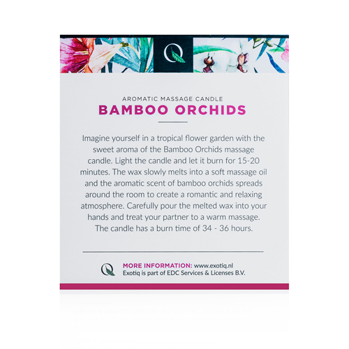 Exotiq Massagekaars Bamboe Orchideeën - 200g